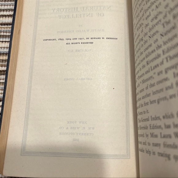 Antique Book ~ Emerson’s Complete Writings Vol. 11 & 12 - Picture 10 of 10